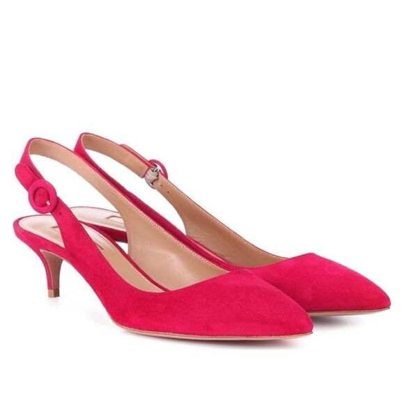 💥 HOST PICK 💥 Aquazzura Cabaret Pink Pure Sling 45 Heels - Picture 2 of 14